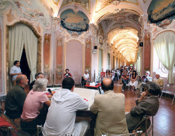 Dal lotto al mare exhibition set up, Pianetti Palace,  Jesi 2006 | Cristiano Toraldo di Francia
